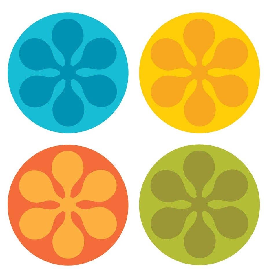 Modfest Vinyl Coasters - Mixed Set of 8