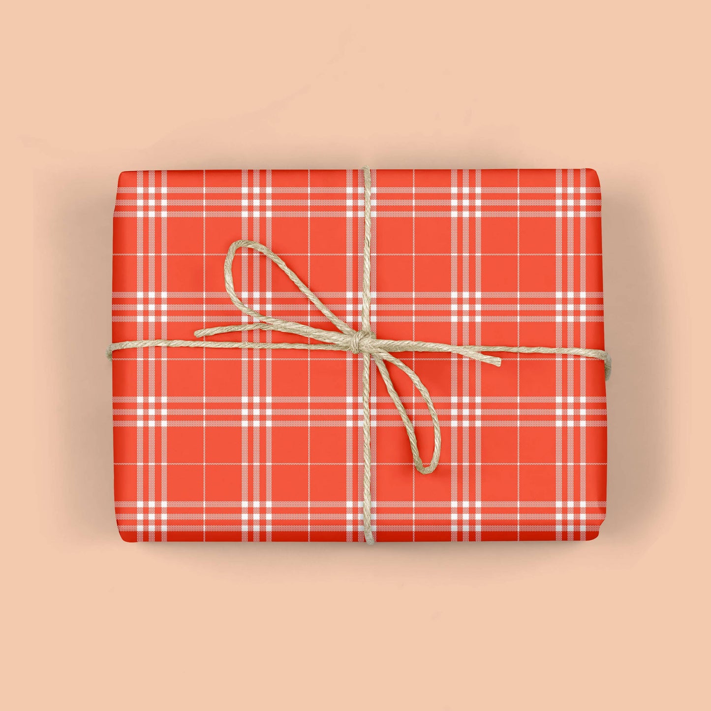 Mellowworks | RED HOLIDAY PLAID Gift Wrap (SHEET)
