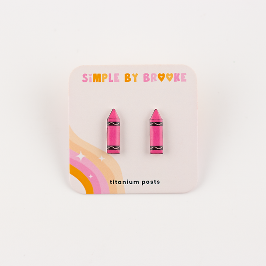 Crayon Earrings