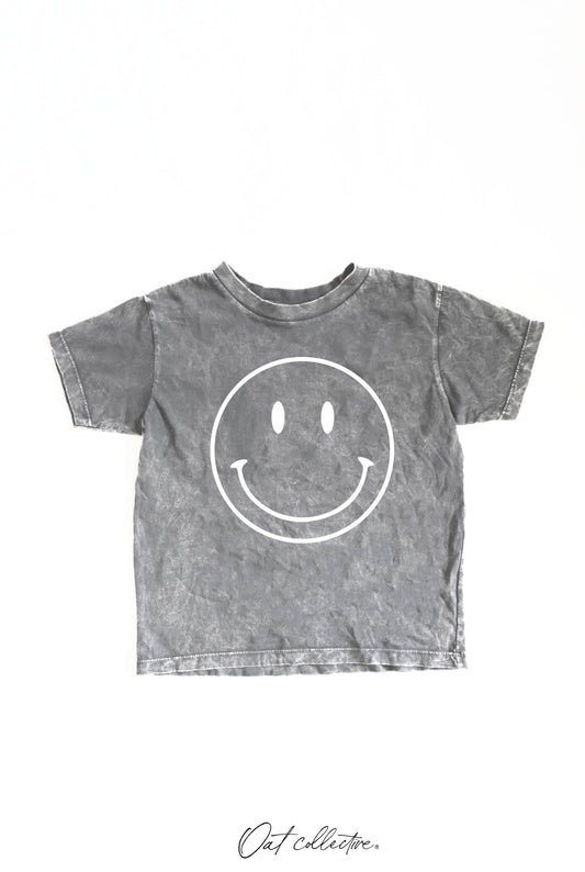 SMILEY FACE Toddler Washed Graphic Top