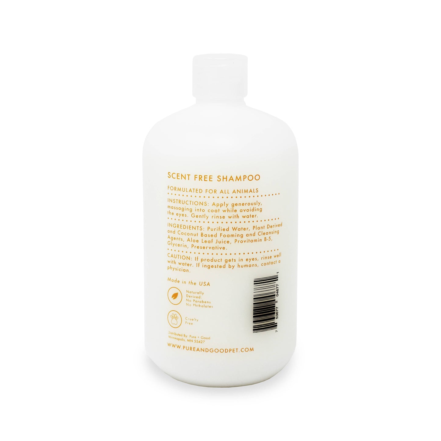 Pure + Good | Dog & Cat Shampoo | Scent Free