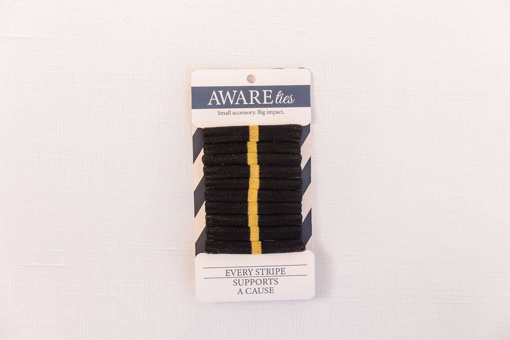 AWAREties - AWAREties | Yellow Stripe – Mental Health Awareness Pack