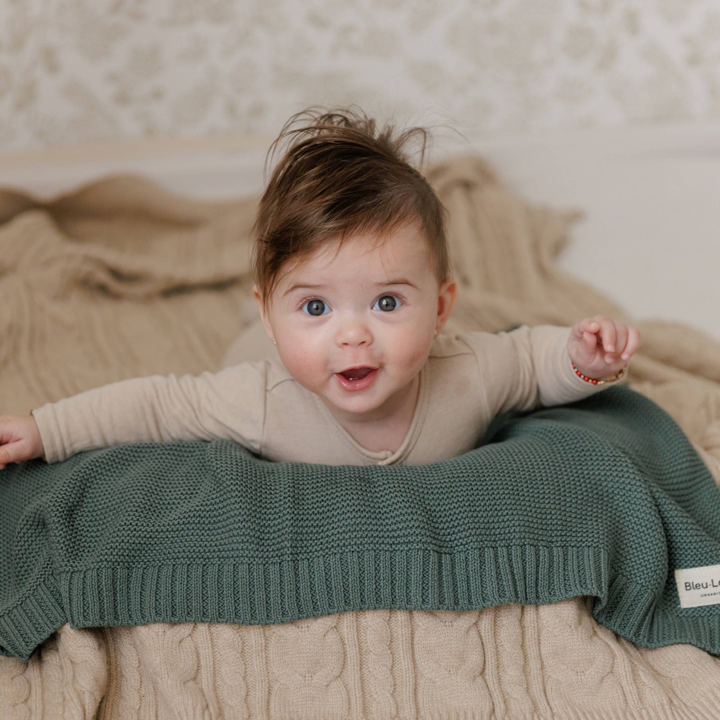 100% Organic Luxury Cotton Swaddle Receiving Baby Blanket
