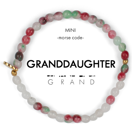 MINI Kids Morse Code Bracelet | GRANDDAUGHTER