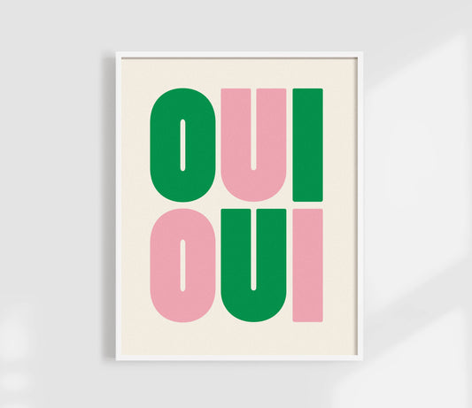 Kuku Studio | Oui Oui Print | Funny Bathroom Art
