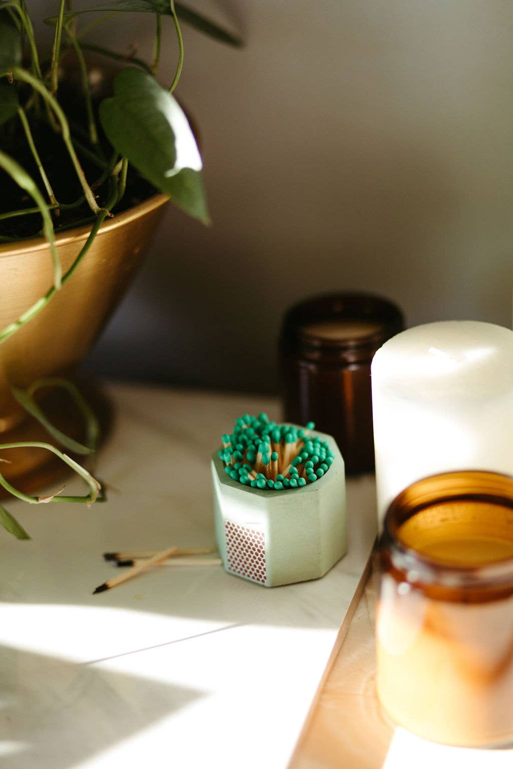 Tenn Prairie | Hand-poured Concrete Match Holder