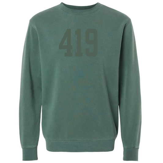 603 Puff Print Tone on Tone Crew Sweatshirt