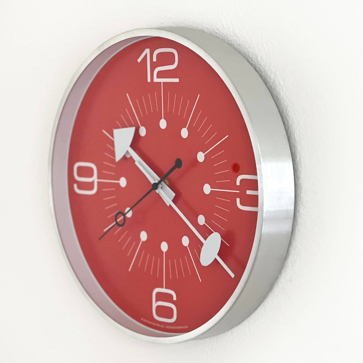 Destination PSP | About Dot Time Red/Orange Wall Clock