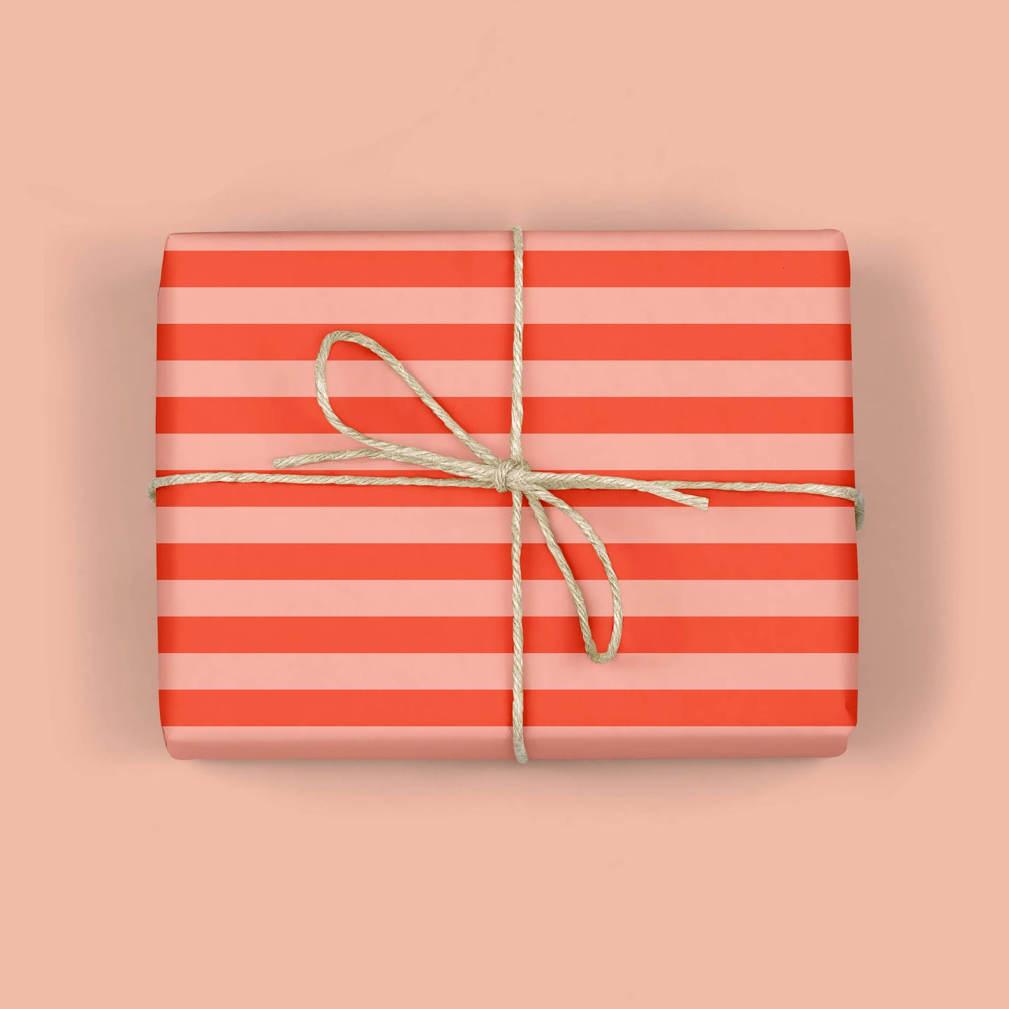 Mellowworks | Red Holiday Stripe - Gift Wrap Roll