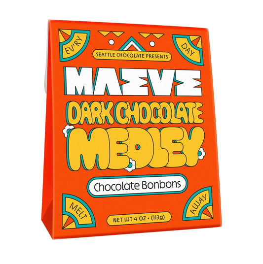 Dark Chocolate Medley Bonbon Box - 4oz