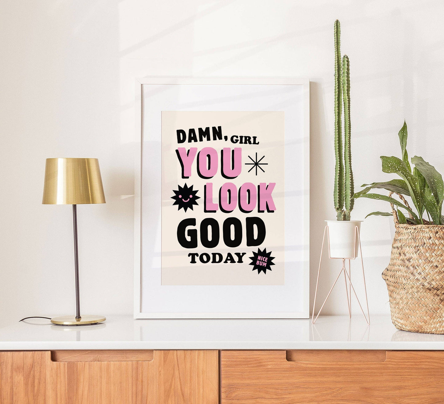 Kuku Studio | You Look Good Today  | Nice Bum Print | Body Positive Art