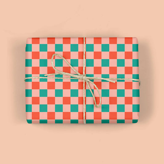 Mellowworks | CHRISTMAS CHECKERBOARD Gift Wrap (ROLL)