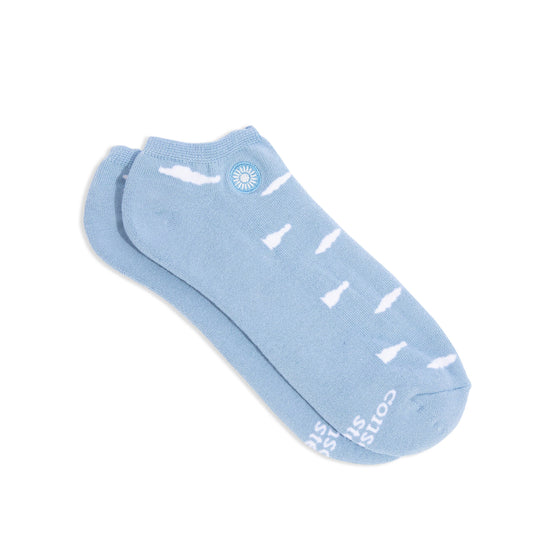 Conscious Step - Ankle Socks that Support Mental Health | Floating Clouds