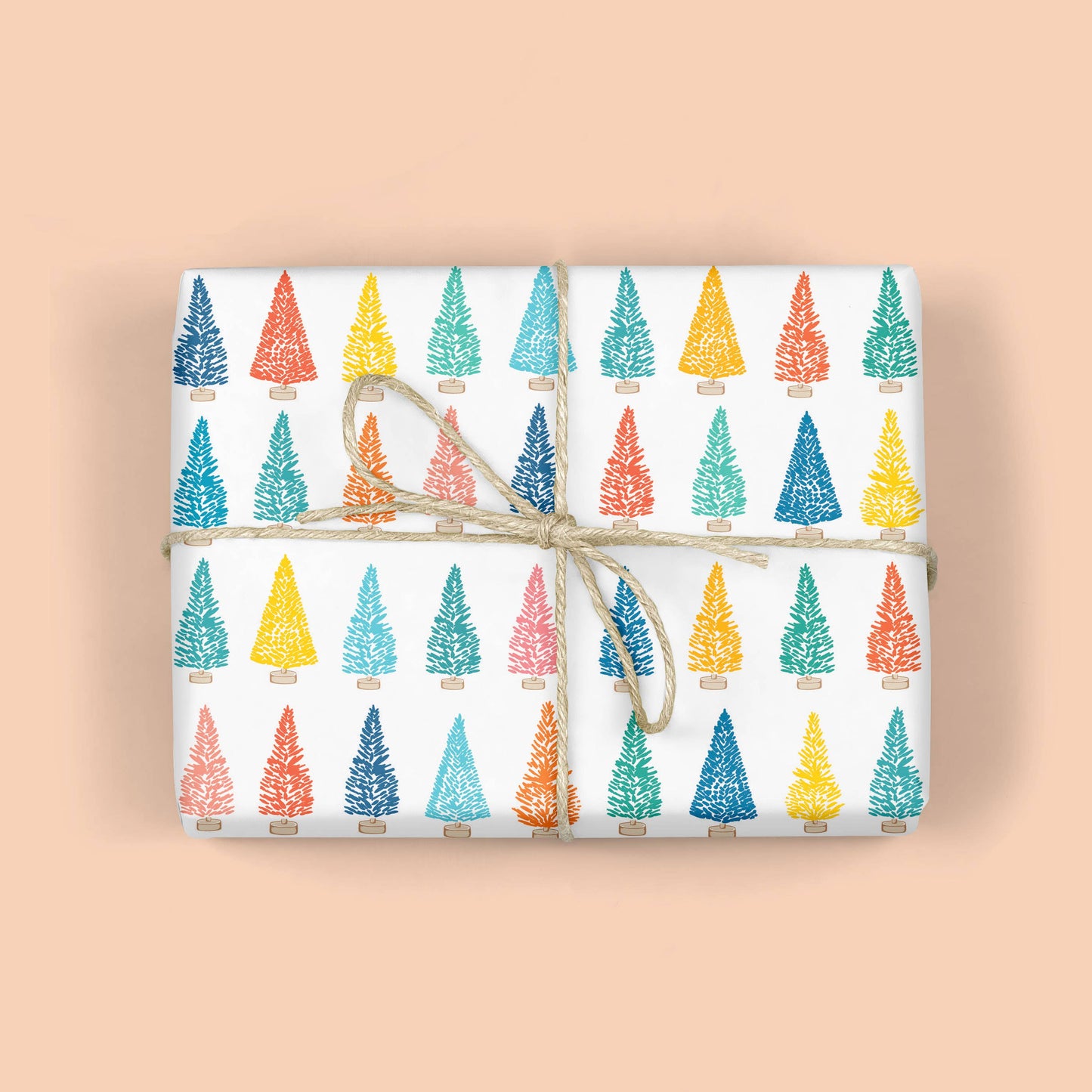Mellowworks | Rainbow Trees Gift Wrap Roll