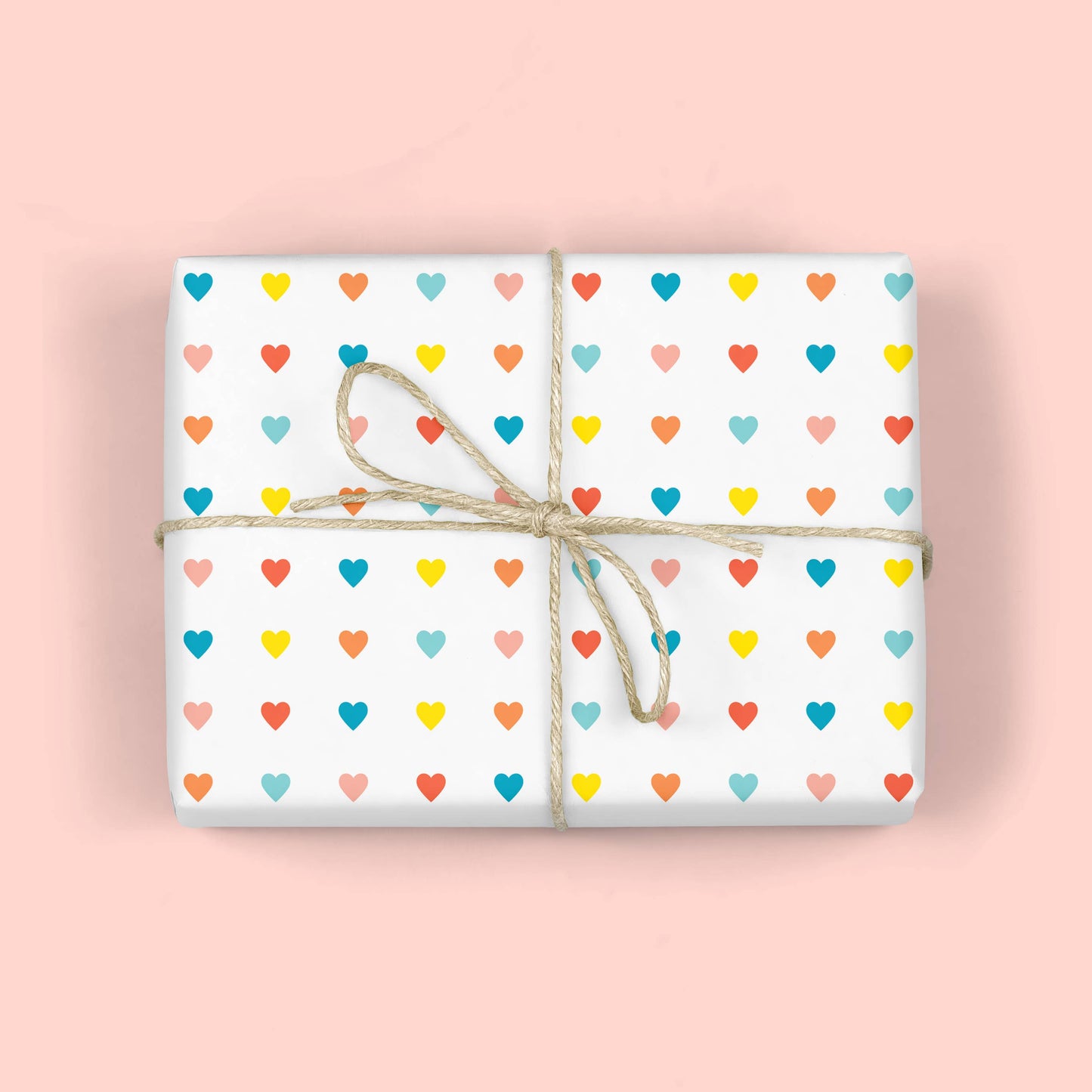 Mellowworks | RAINBOW HEARTS Gift Wrap (SHEET)