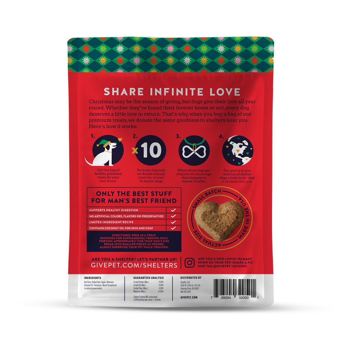 GivePet | Santa's Woofshop Holiday Dog Treat