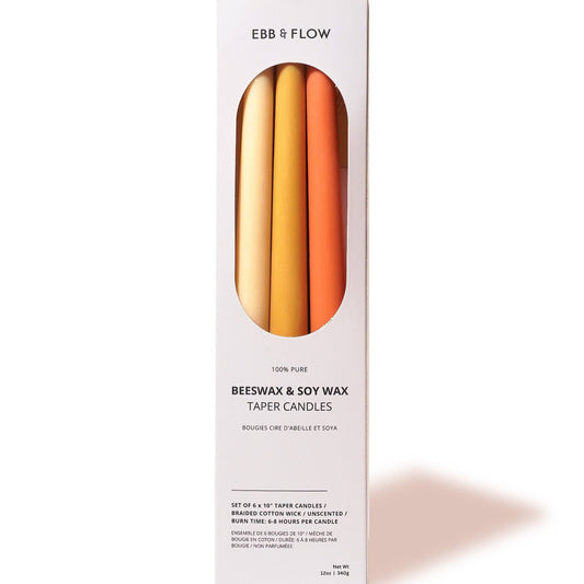 Beeswax / Soy Taper Candle Box Set - Neutral