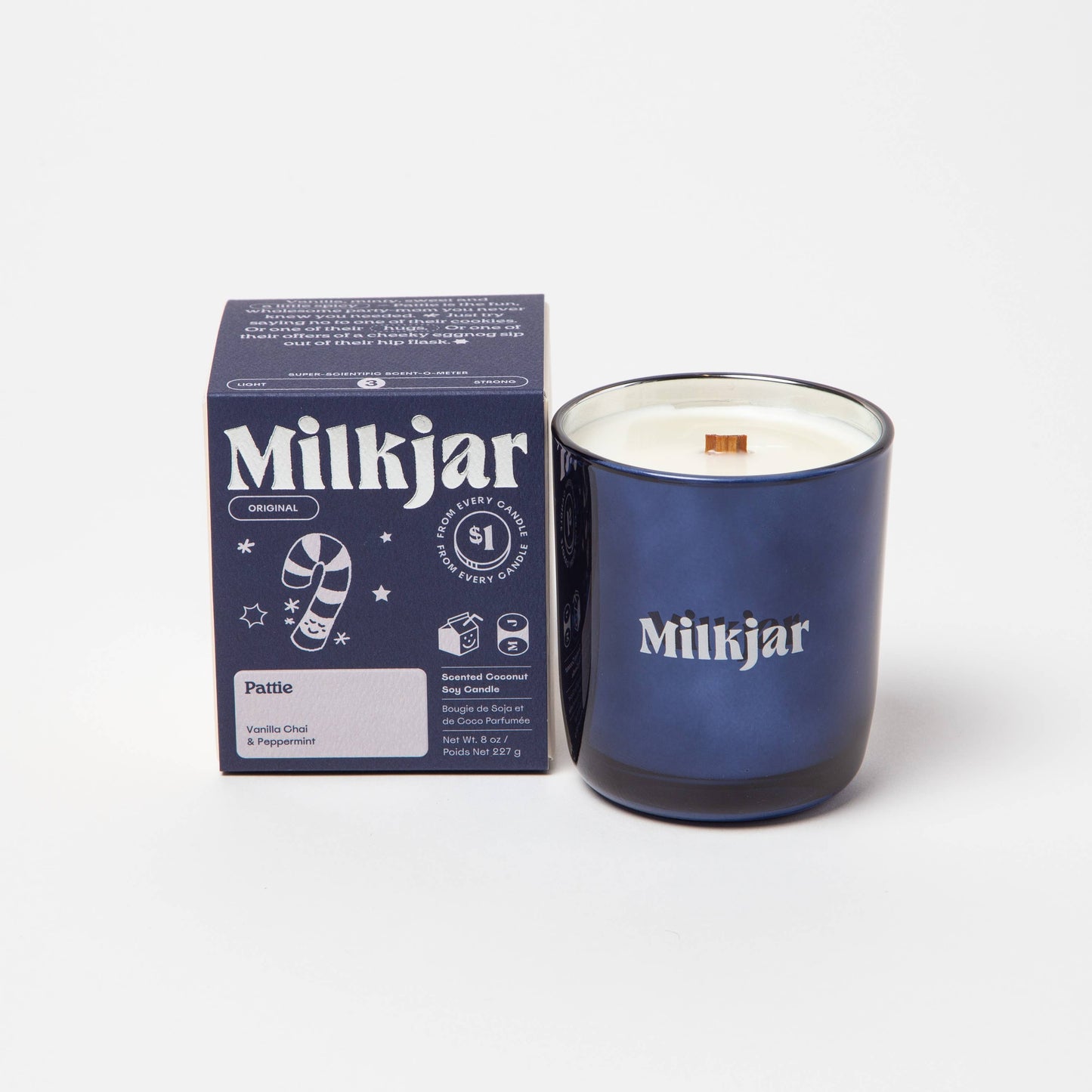 Milkjar Candle Co. | Pattie | Vanilla Chai & Peppermint Coconut Soy