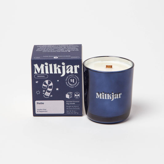 Milkjar Candle Co. | Pattie | Vanilla Chai & Peppermint Coconut Soy