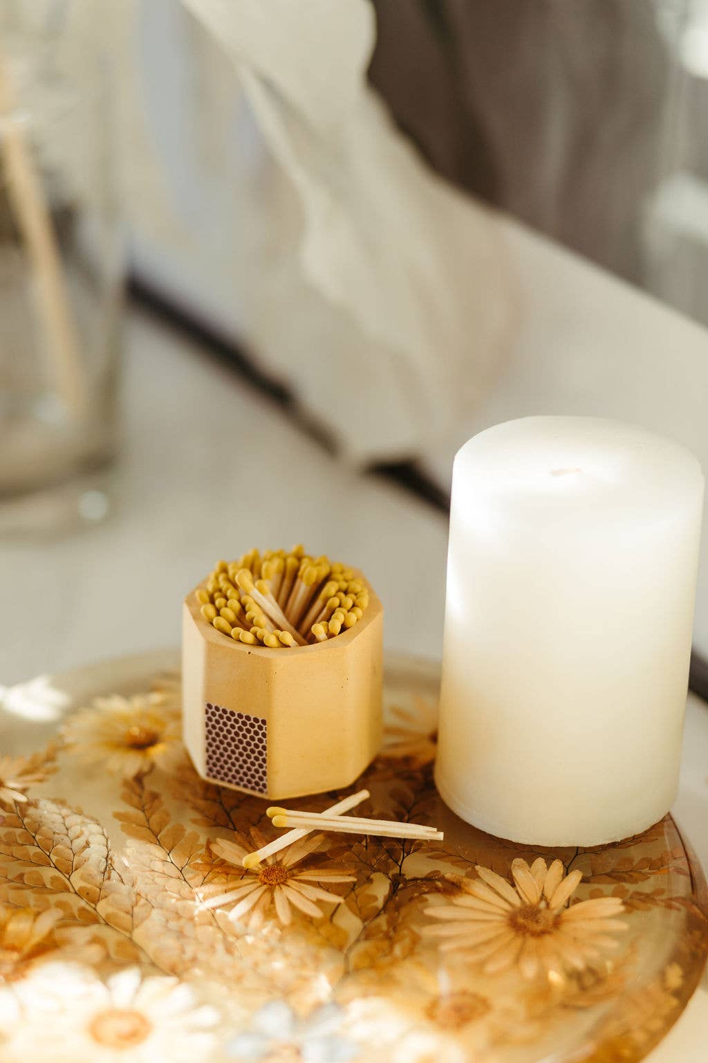 Tenn Prairie | Hand-poured Concrete Match Holder