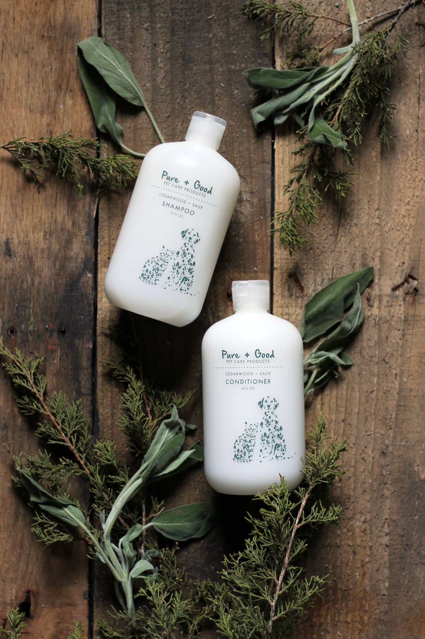 Pure + Good | Dog & Cat Shampoo | Cedarwood + Sage