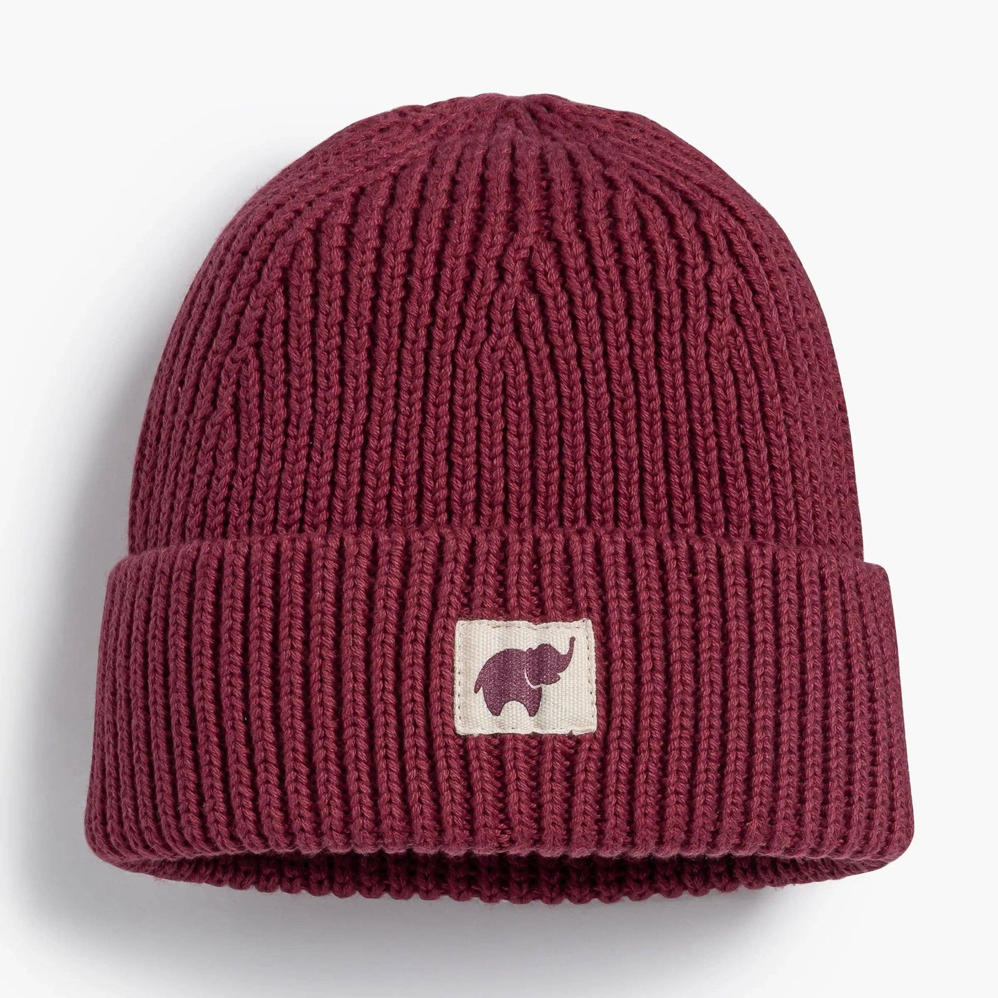 Monica + Andy | Chunky Knit Cap Plum Purple