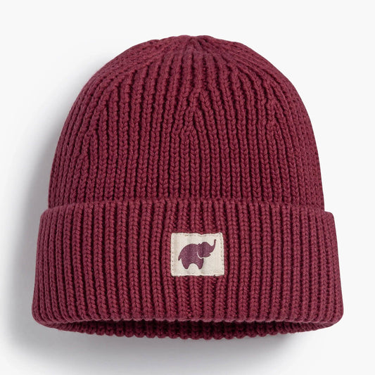 Monica + Andy | Chunky Knit Cap Plum Purple