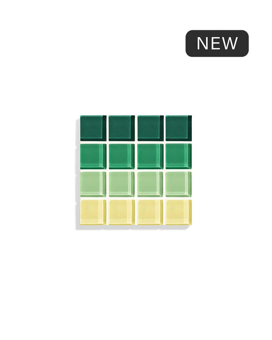 GLASS TILE COASTER - Ombre - Forest