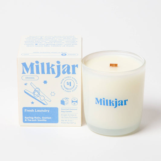 Fresh Laundry - Rain, Cotton & Vanilla Coco Soy 8oz Candle