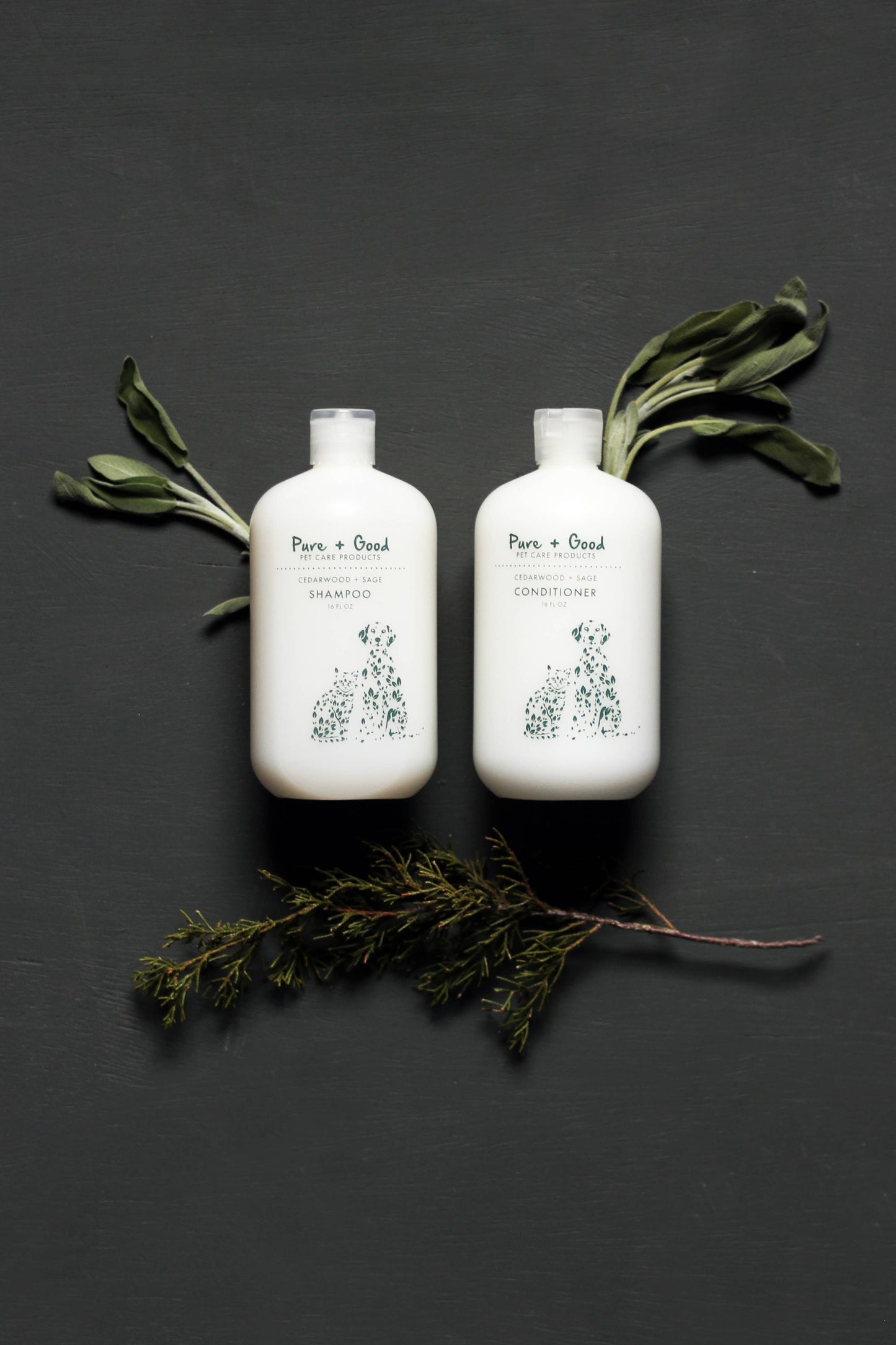 Pure + Good | Dog & Cat Shampoo | Cedarwood + Sage