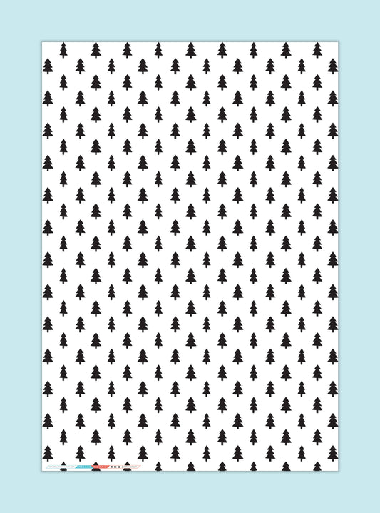 Mellowworks | CHRISTMAS TREES Gift Wrap (SHEET)