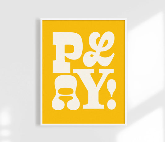 Play! Typographic Kids Print