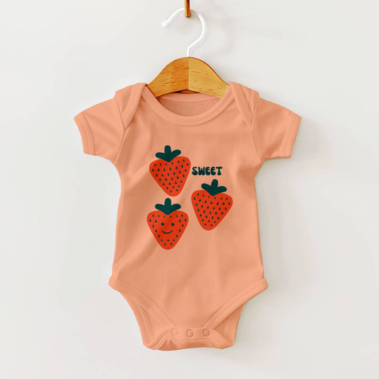 Cute Strawberry - Strawberries Baby Bodysuit