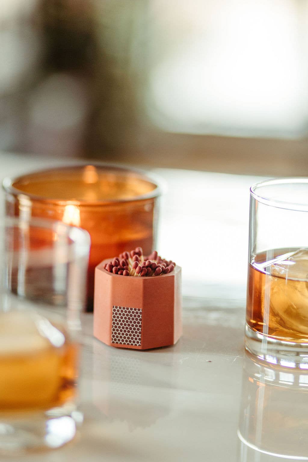 Tenn Prairie | Hand-poured Concrete Match Holder