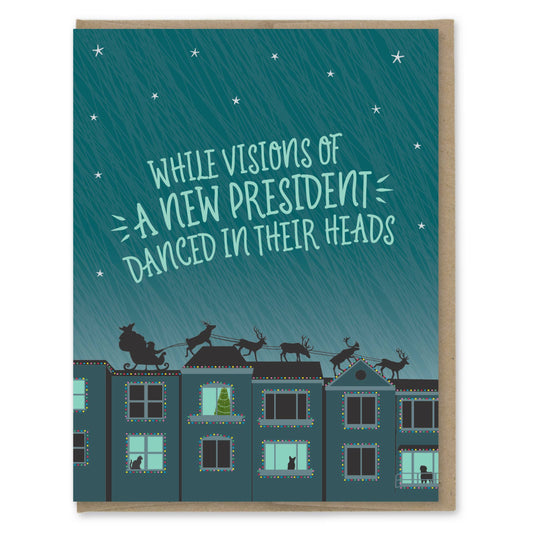 Modern Printed Matter | Visions of a New President Christmas Card