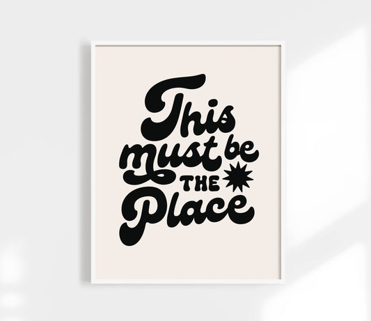 Kuku Studio | This Must Be The Place Print