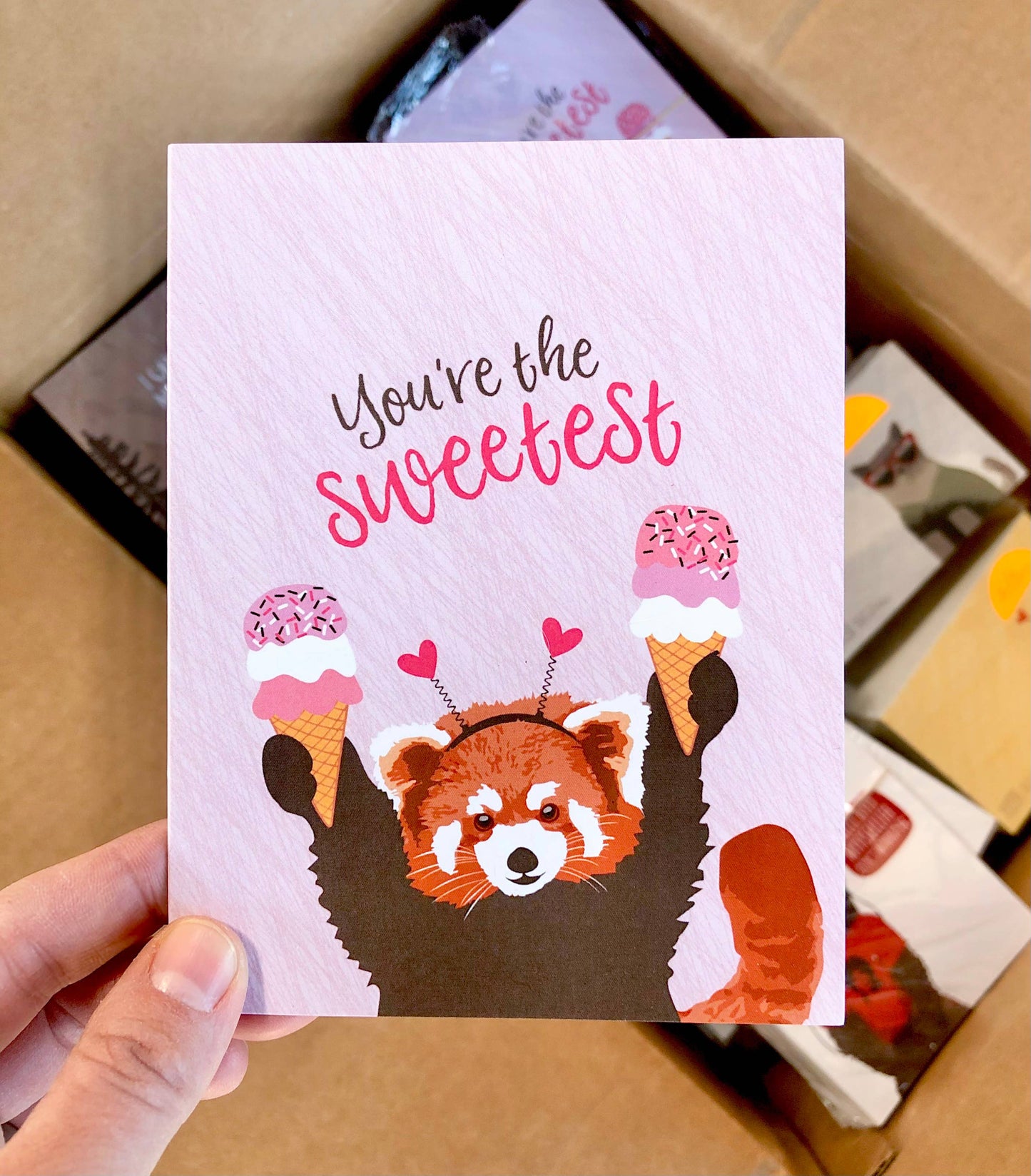 Modern Printed Matter | You're The Sweetest Red Panda Card