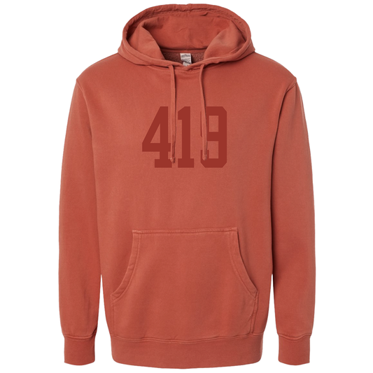 603 Puff Print Tone on Tone Hoodie