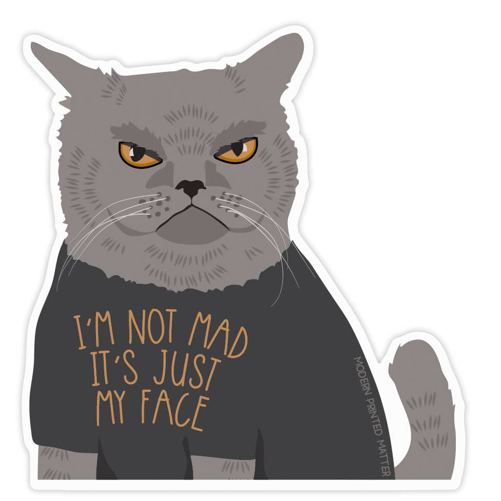 Modern Printed Matter | Not Mad Sticker