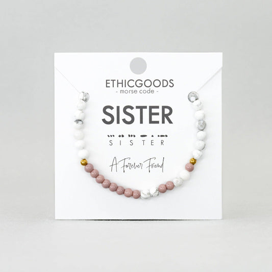 Ethic Goods | Morse Code Bracelet | Sister