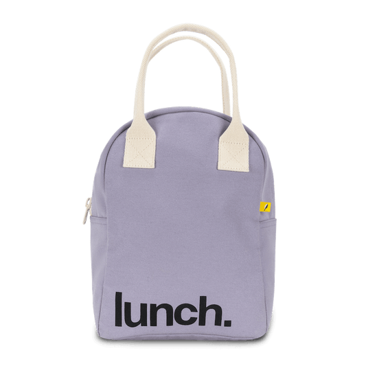 Zipper Lunch Bag - ‘Lunch’ Lavender