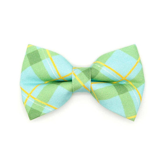 "Carmel" - Green Plaid Bow Tie For Cats & Small Dogs