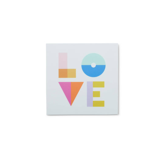 Colorblock Love Sticker