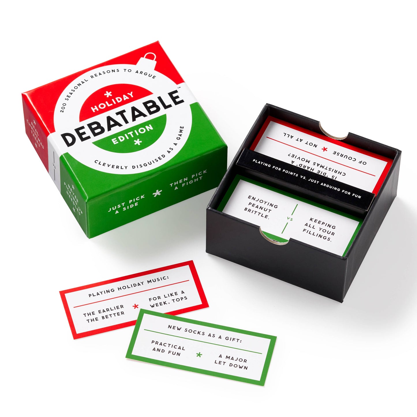 Chronicle Books | Brass Monkey | Debatable Holiday Edition Social Game