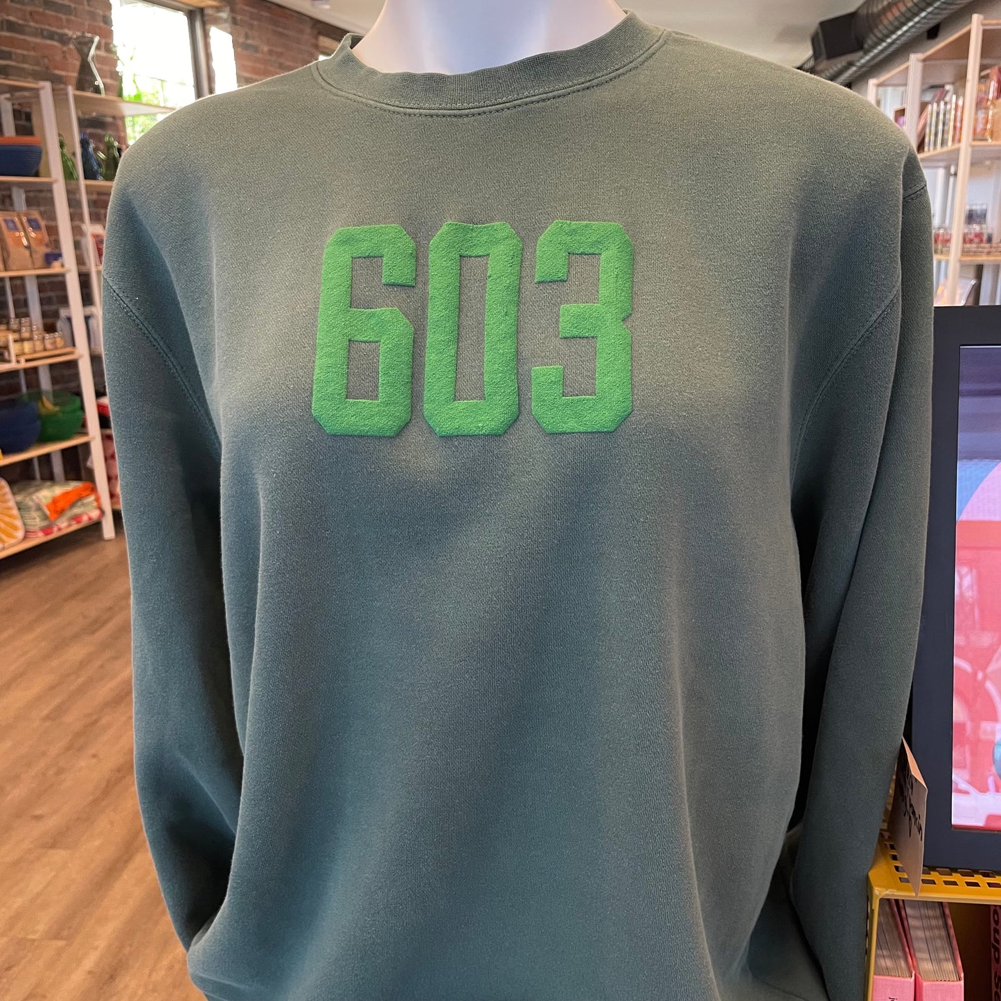 Jupmode | 603 Puff Print Tone on Tone Crew Sweatshirt