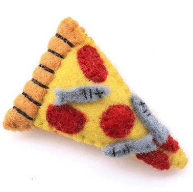 felt pizza slice cat toy