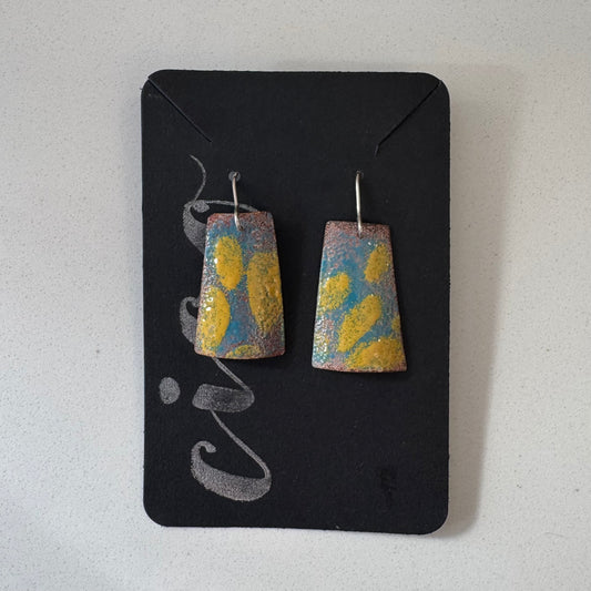 Ciao | Theresa Frampton | Blue & Yellow Danglers
