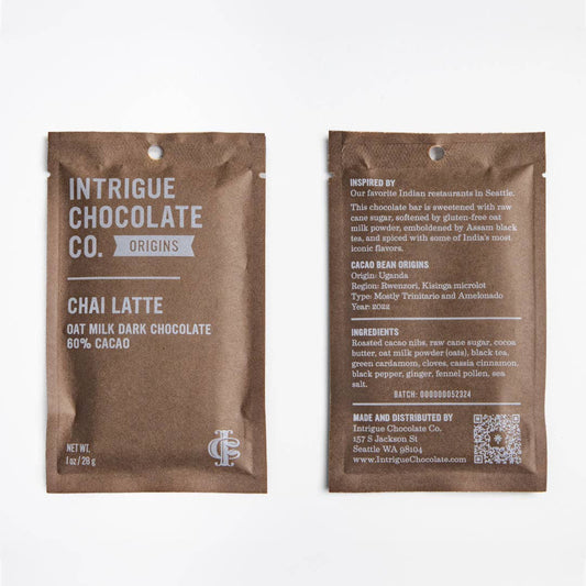 Intrigue Chocolate Co. Origins Chai Latte bar