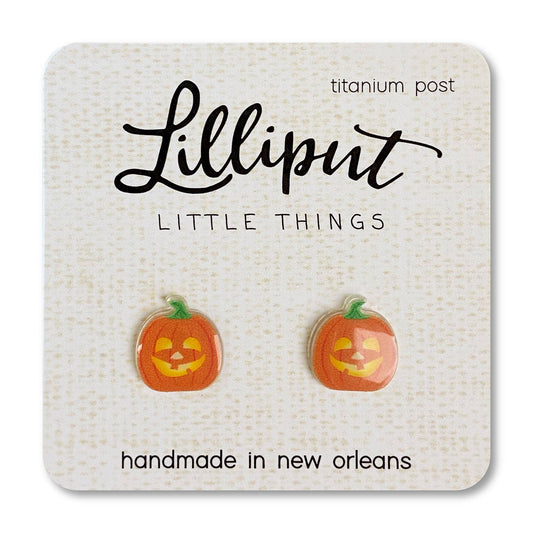 Lilliput Little Things pumpkin earrings