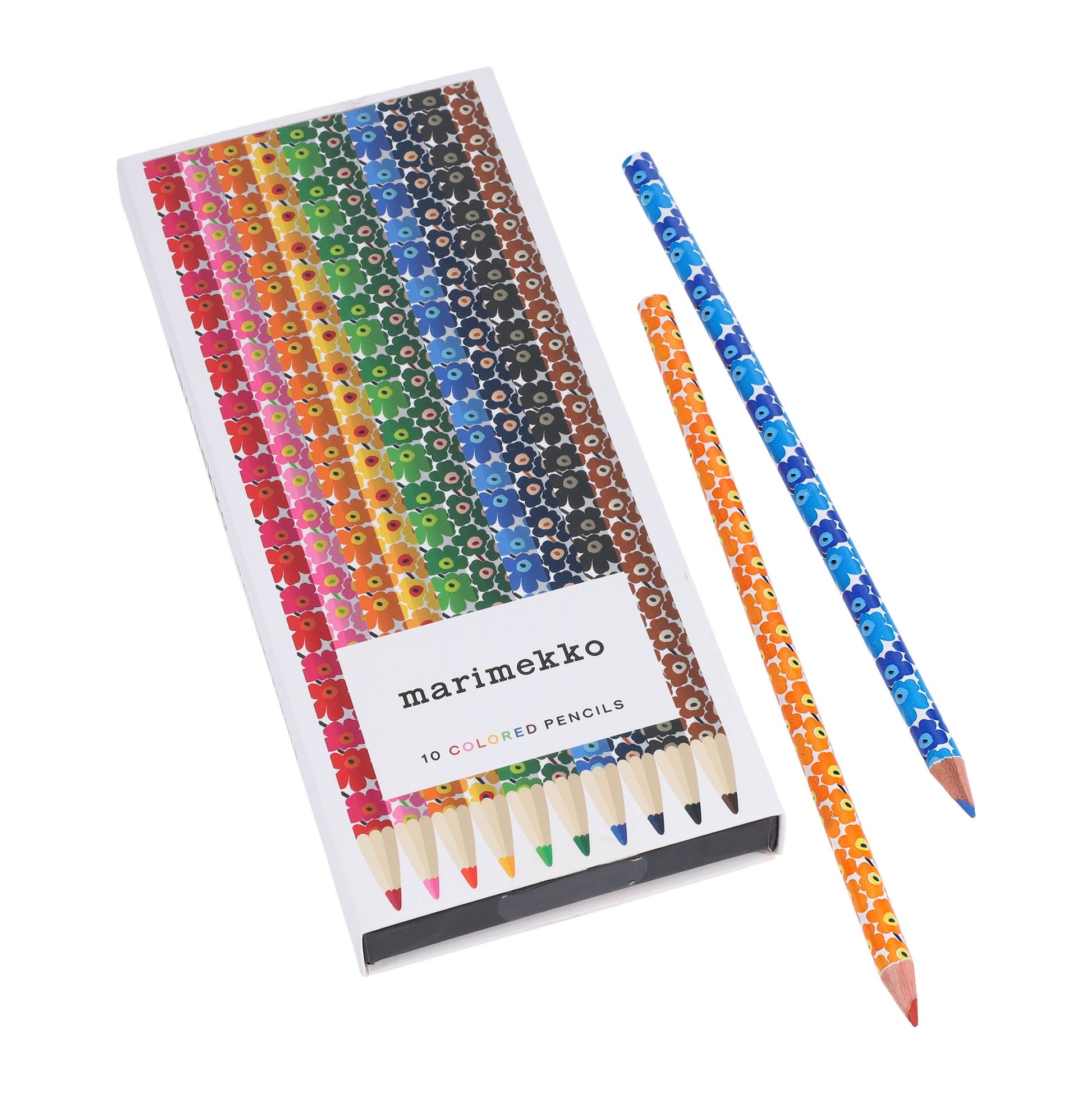 Marimekko colored pencils set with packaging on a white background
